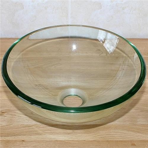 Glass bathroom basin sink - bathroom,