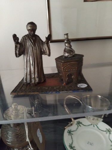 Spelter arab figure - spelter,