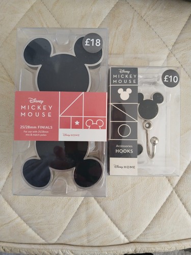 Mickey mouse curtain pole ends - mickey,