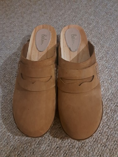 Boden ladies tan clogs with - tan,