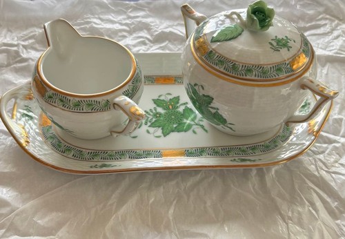 Herend apponyi green indian - herend,