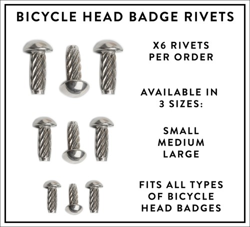 Pack bicycle head badge - x6,