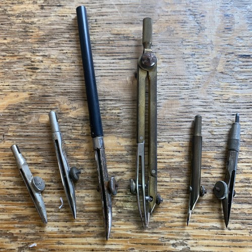 Antique compass ink pen - antique,