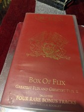 Queen Box of Flix Boxset VHS Video Tapes - Greatest Flix 1 & 2 + Booklet  1991