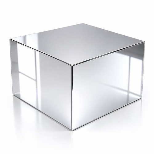 Silver mirrored acrylic - silver,