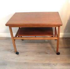 1960s Danish folding teak table/trolley by Arrebo Møbler