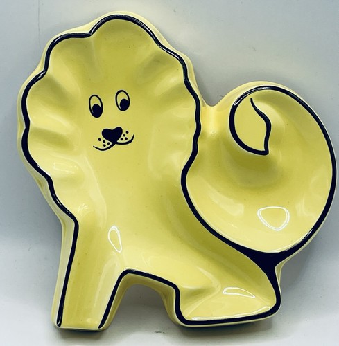 Rare wade yellow lion ashtray - rare,