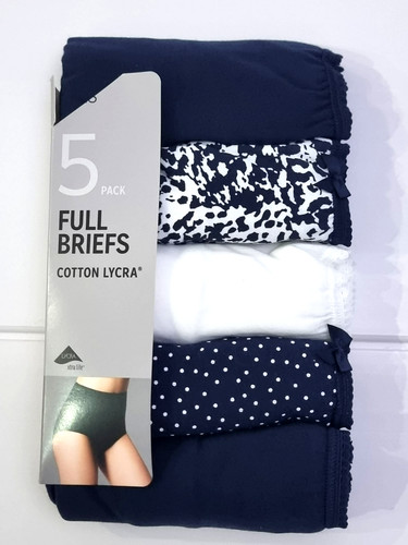 Ladies 5 pack cotton - m,