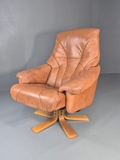 Vintage Danish Swivel Recline