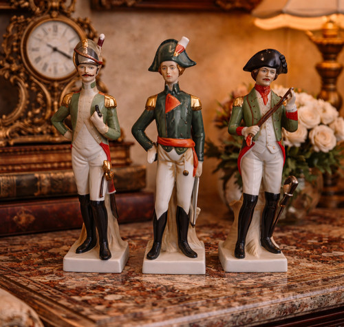 Porcelain napoleon styl - 3x,