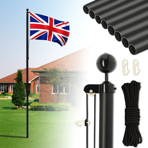 Aluminium flag pole - 7.5m,