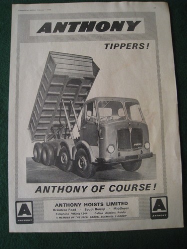 Anthony tippers - anthony, hoists