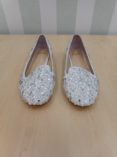Kandee white and silver pumps - white,