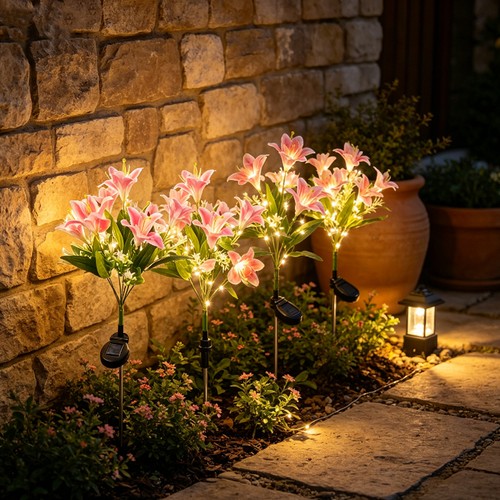 Pack solar powered lily - 4,