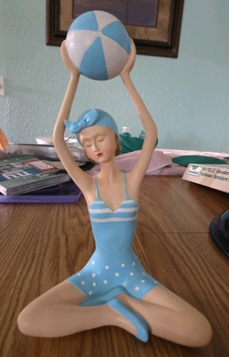 Retro bathing beauty beach - bathing,