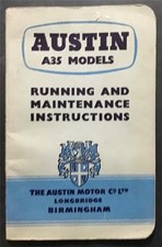 AUSTIN A35 Car Van Owners