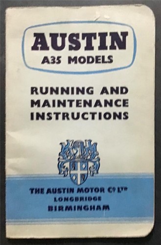 Austin a35 car van - car, owners