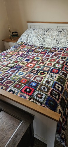 Vintage crochet bedspread - vintage, /