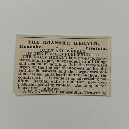 The roanoke herald daily - the,