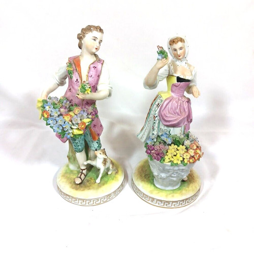 Dresden couple pair figurines - pair,