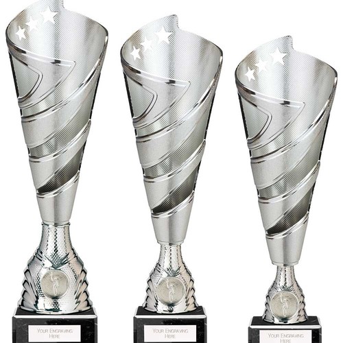 Silver large trophy hurricane - silver,