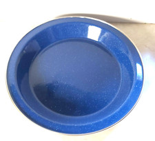 Blue Enamel Plate 10" 24cm