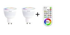 2x Jedi iDual Reflector & Remote GU10 Color Change EEK:G (Spekt. A to G)