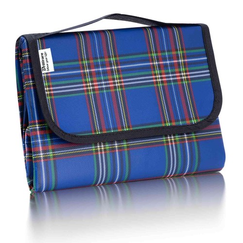 Beach picnic blanket blue - beach,