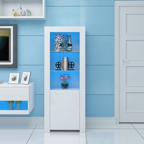 Tall white high gloss display - tall,