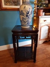 A late 1890's Chinese rosewood Plant stand
