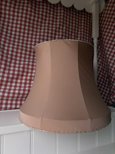 Vintage pink lampshade h32cm - lampshade,
