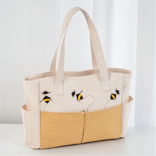 Fabric craft storage - bag, bee