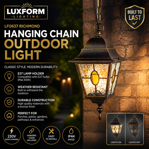 Luxform lighting 230v richmond - lighting,