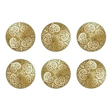 KnobKnob Brass Door Knobs Cupboard Cabinet Pull Handle Shabby Chic (Set of 6)