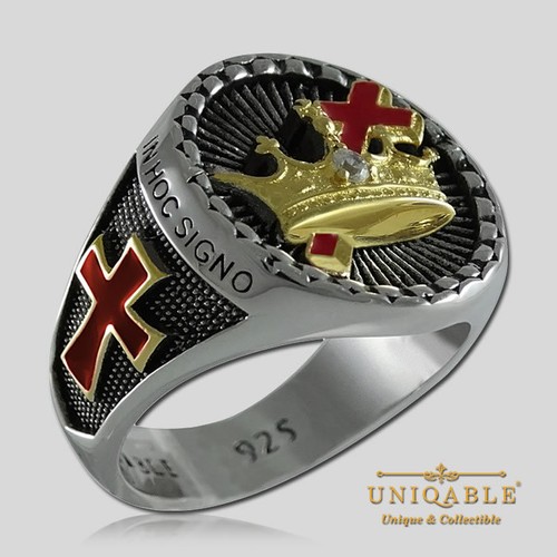 Men knights templar ring - knights,