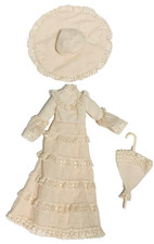 Vintage 1970s Sindy Doll #44660 Royal Occasion Fashion Dress, Hat and Parasol!