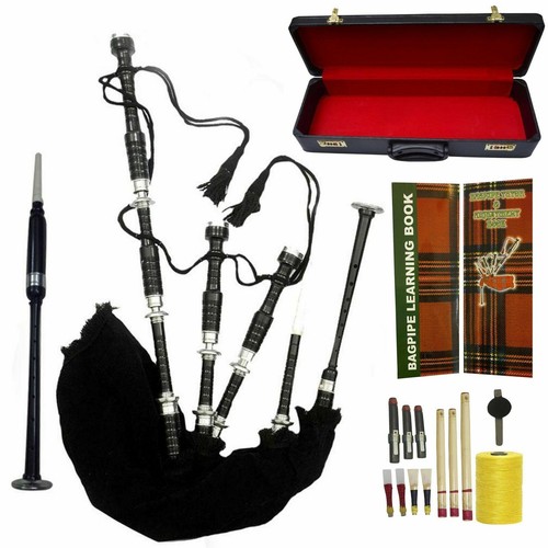 Scottish bagpipes black velvet - black,