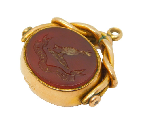 Welsh 10ct gold carnelian - welsh,