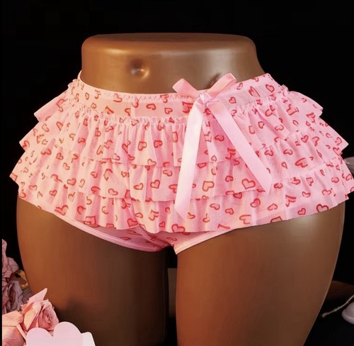 Woman ladies pink frilly - ladies,