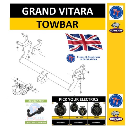Detachable towbar for - detachable,