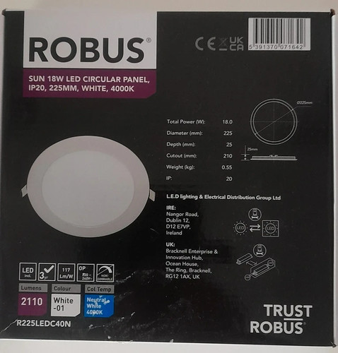 Robus sun 18w led circular - robus,