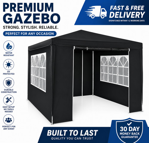 3x3m heavy duty gazebo marquee - duty,