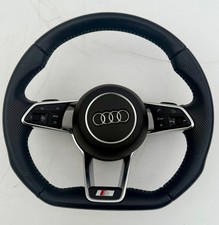 AUDI TT TTS MK3 LEATHER STEERING WHEEL AND AIRBAG S LINE BLACK EDITION