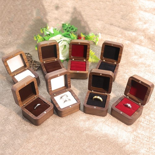 Ring case wooden box - wooden,