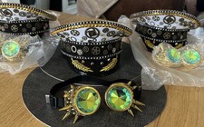 Steampunk Hat & Goggles Fancy