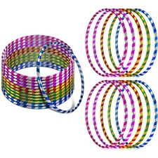 Multicolor Glitter Hula Hoop – 45cm/55cm/65cm/75cm Fitness Ring for Kids & Adult