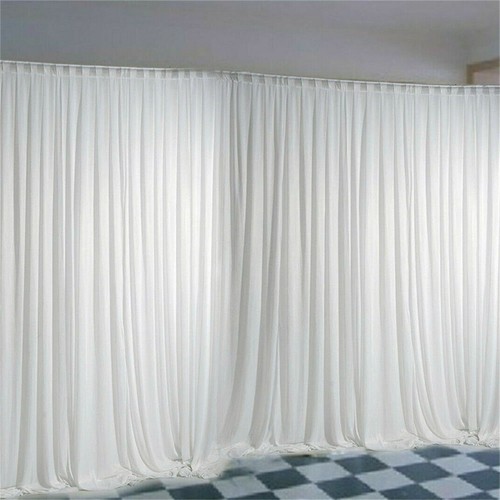 10ft silk white backdrop - white,