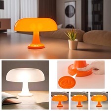 Rechargeable LED Table Lamp Mini Mushroom Desk Light Touch Dimmable Decor Light