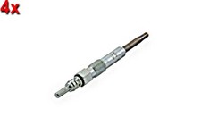 Glow Plug 4x HELLA Fits AUDI