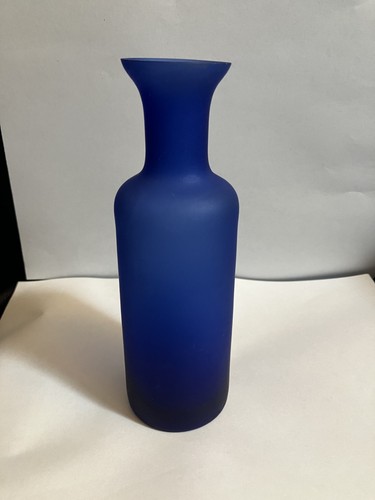 Vintage frosted cobalt blue - frosted,